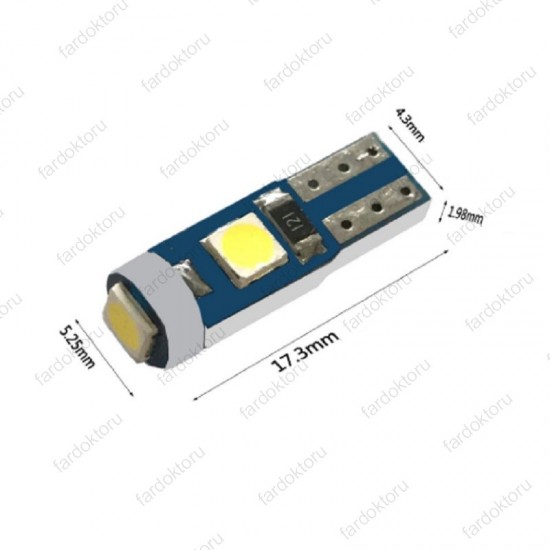 T5 LED OTO KİLOMETRE KADRAN AYDINLATMA AMPULÜ 10 Adet